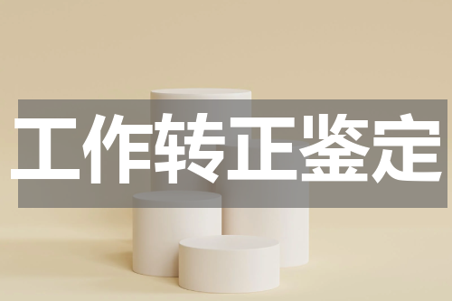 工作转正鉴定