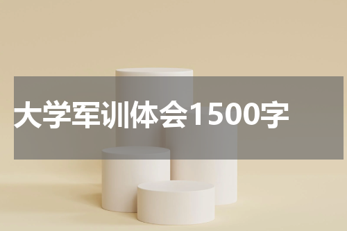 大学军训体会1500字