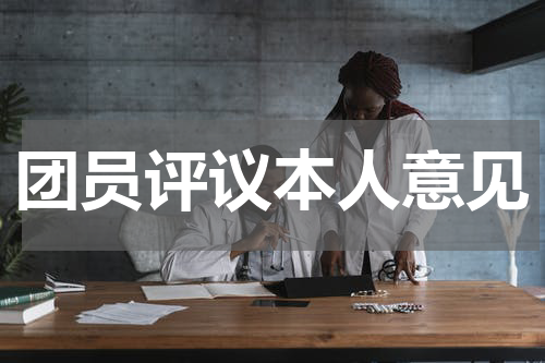 团员评议本人意见