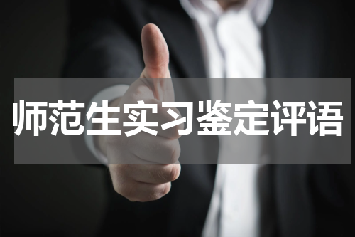 师范生实习鉴定评语