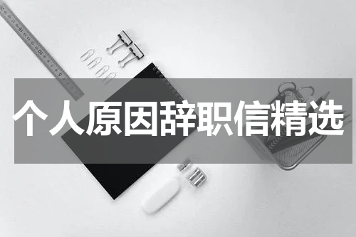 个人原因辞职信精选
