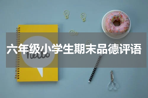 六年级小学生期末品德评语