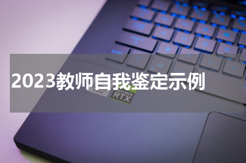 2023教师自我鉴定示例