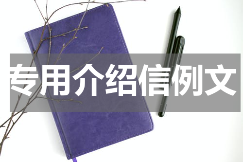 专用介绍信例文