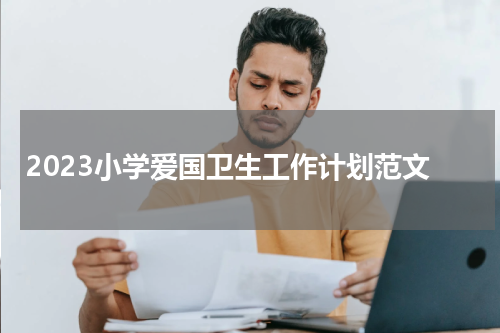 2023小学爱国卫生工作计划范文