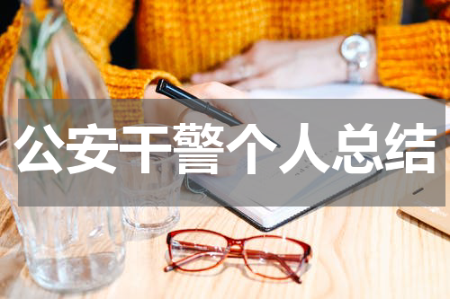 公安干警个人总结