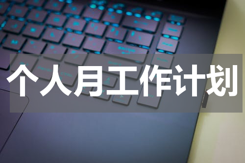 个人月工作计划