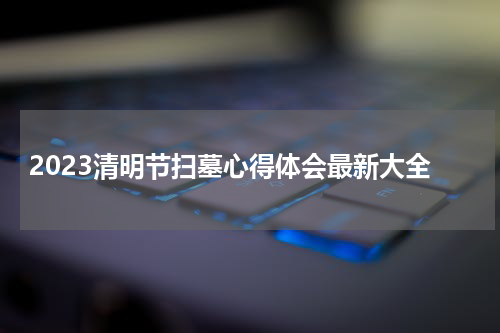 2023清明节扫墓心得体会最新大全