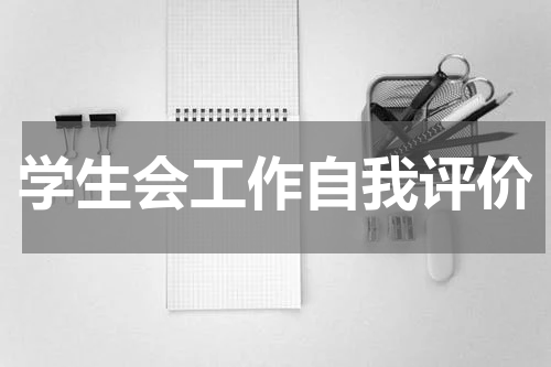 学生会工作自我评价