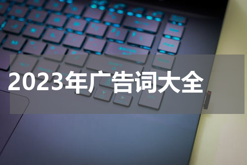 2023年广告词大全