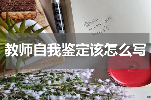 教师自我鉴定该怎么写