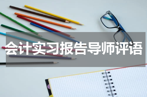 会计实习报告导师评语