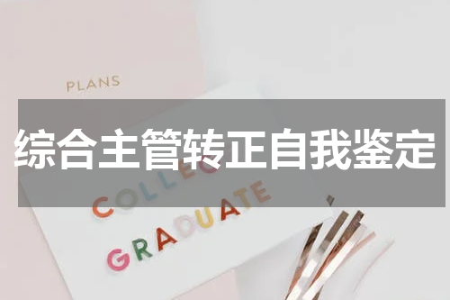 综合主管转正自我鉴定