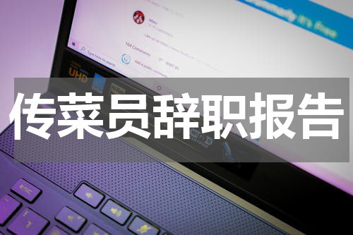 传菜员辞职报告