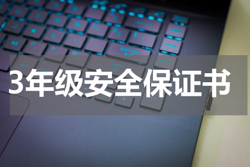 3年级安全保证书