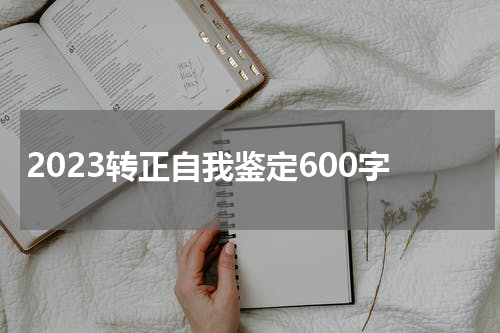2023转正自我鉴定600字