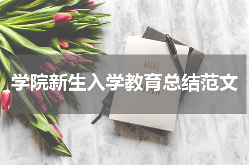 学院新生入学教育总结范文