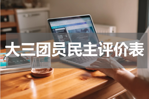 大三团员民主评价表