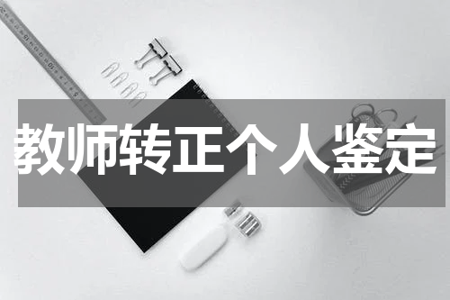 教师转正个人鉴定
