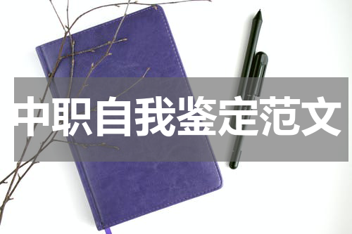 中职自我鉴定范文