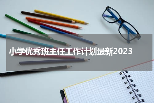 小学优秀班主任工作计划最新2023
