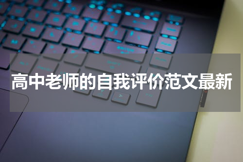 高中老师的自我评价范文最新