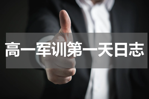 高一军训第一天日志