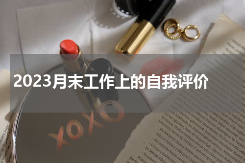2023月末工作上的自我评价