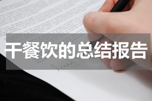 干餐饮的总结报告