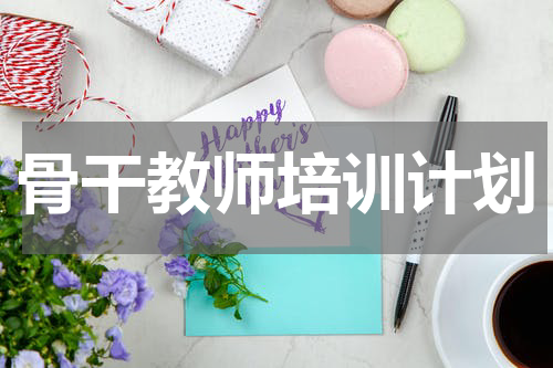 骨干教师培训计划