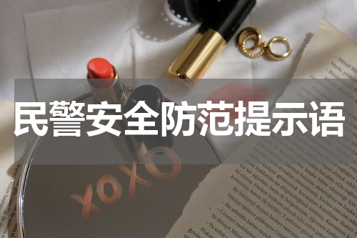 民警安全防范提示语