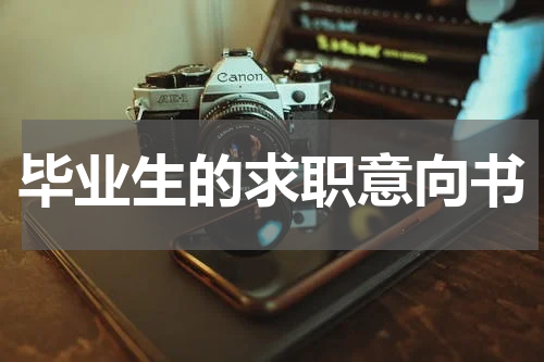 毕业生的求职意向书