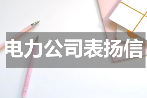 电力公司表扬信