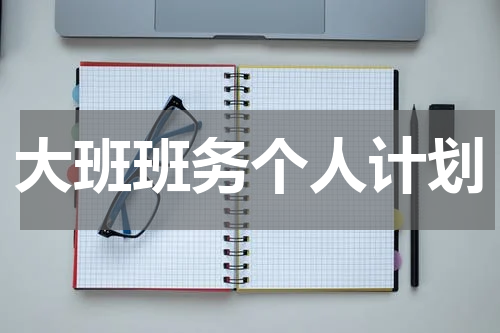 大班班务个人计划