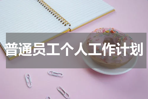 普通员工个人工作计划