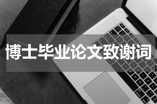 博士毕业论文致谢词