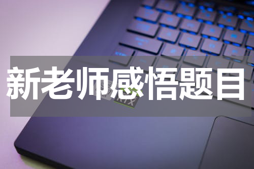 新老师感悟题目