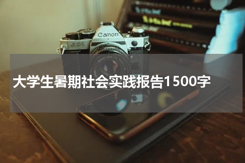 大学生暑期社会实践报告1500字
