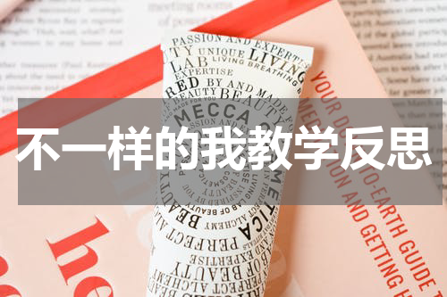 不一样的我教学反思
