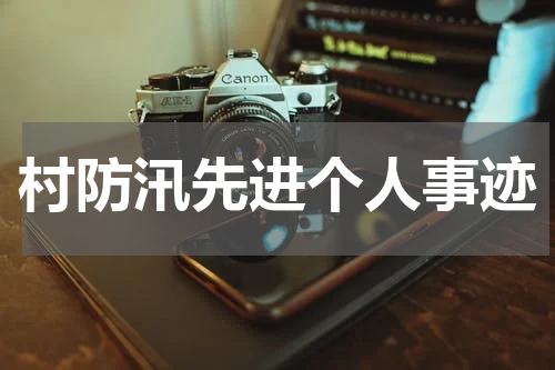 村防汛先进个人事迹