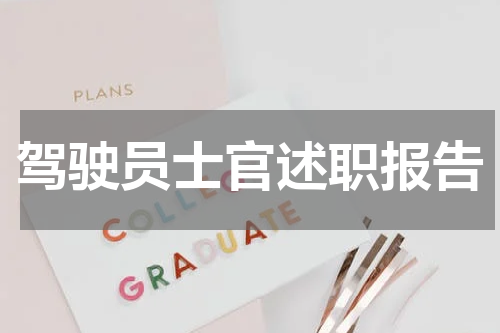 驾驶员士官述职报告