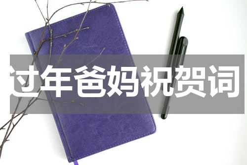 过年爸妈祝贺词