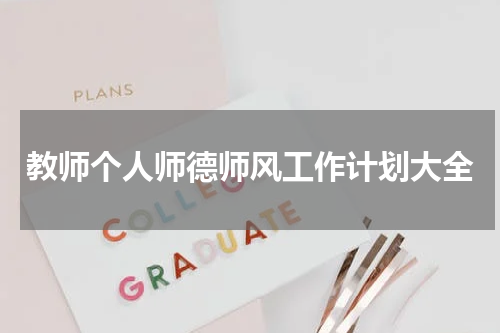 教师个人师德师风工作计划大全