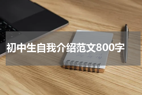 初中生自我介绍范文800字