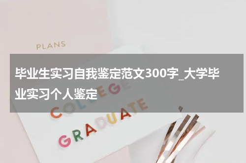 毕业生实习自我鉴定范文300字_大学毕业实习个人鉴定