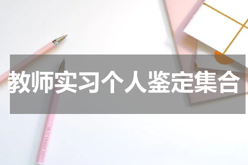 教师实习个人鉴定集合