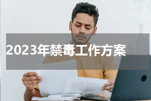 2023年禁毒工作方案