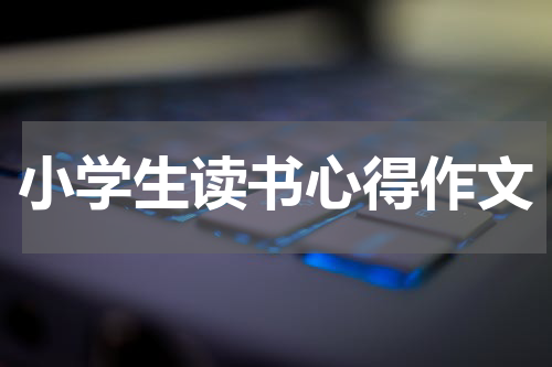 小学生读书心得作文