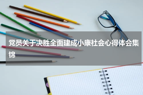 党员关于决胜全面建成小康社会心得体会集锦