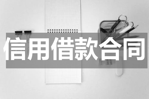 信用借款合同